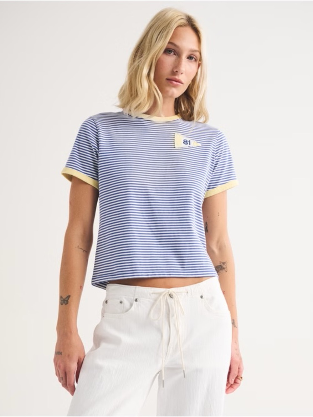 100% cotton flag graphic skimming short sleeve tee shirt